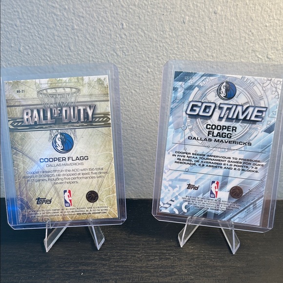 Cooper Flagg NBA Topps Chrome Dallas Mavericks Insert lot Go Time Ball of Duty - Picture 2 of 4